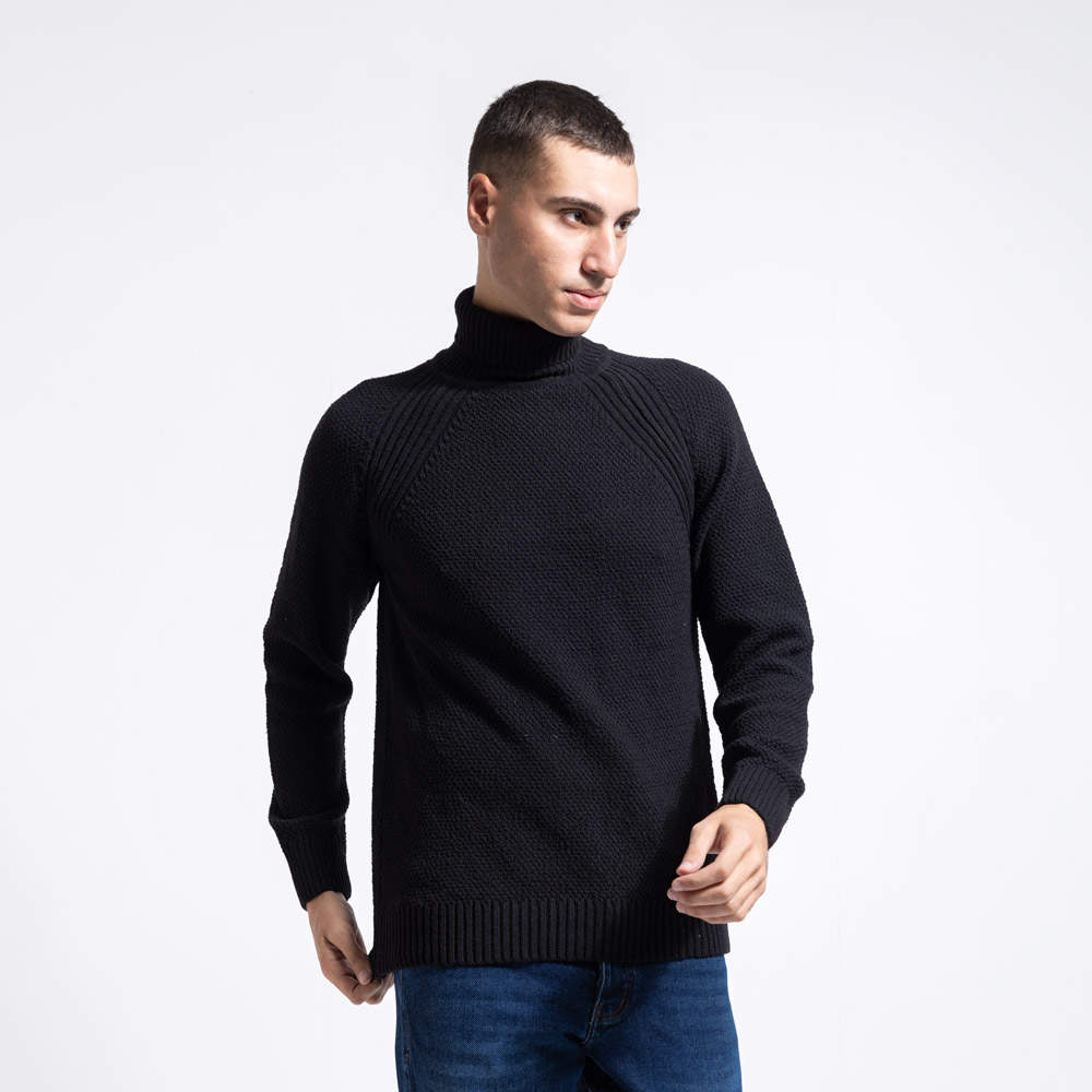 Pullover High nick Basic-W-384